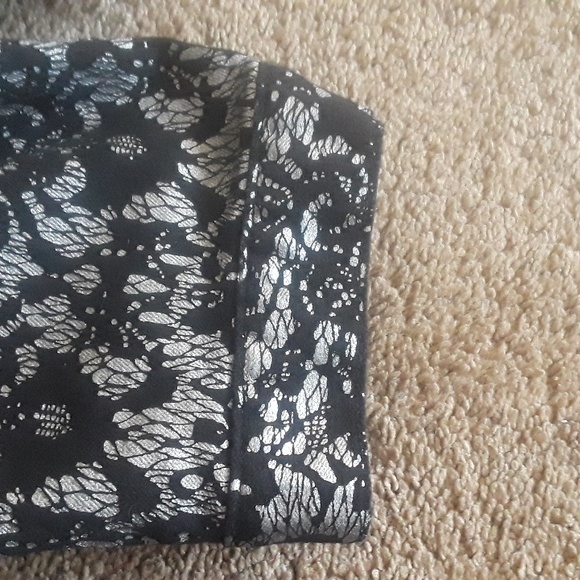 Denim 24/7 Plus Size Black and Silver Jacket, 32W - Picture 5 of 10